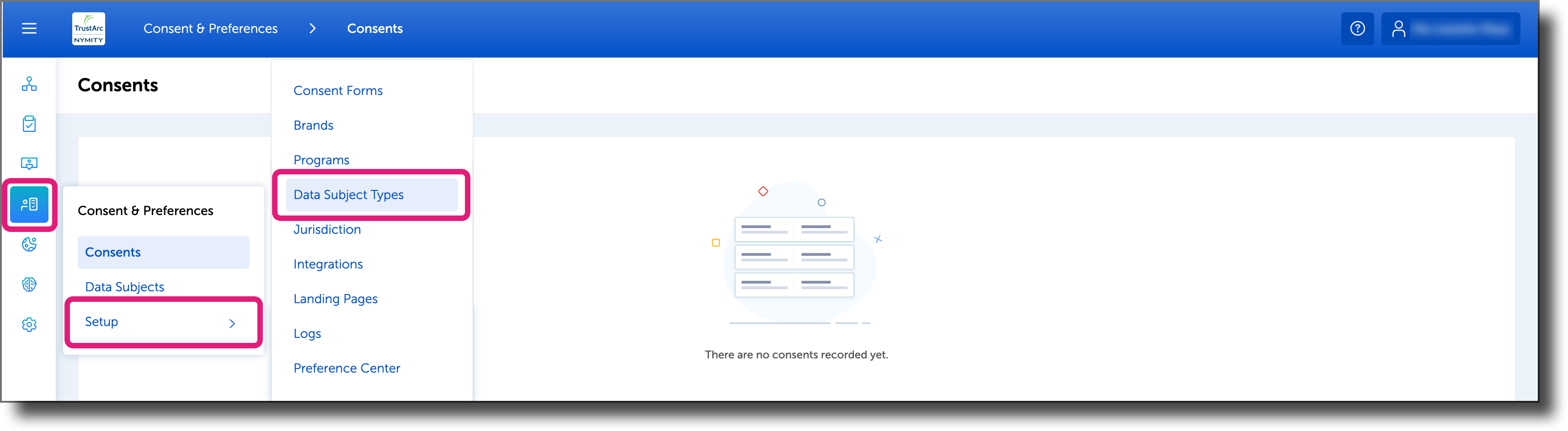 set-up-data-subject-types-in-cpm-trustarc