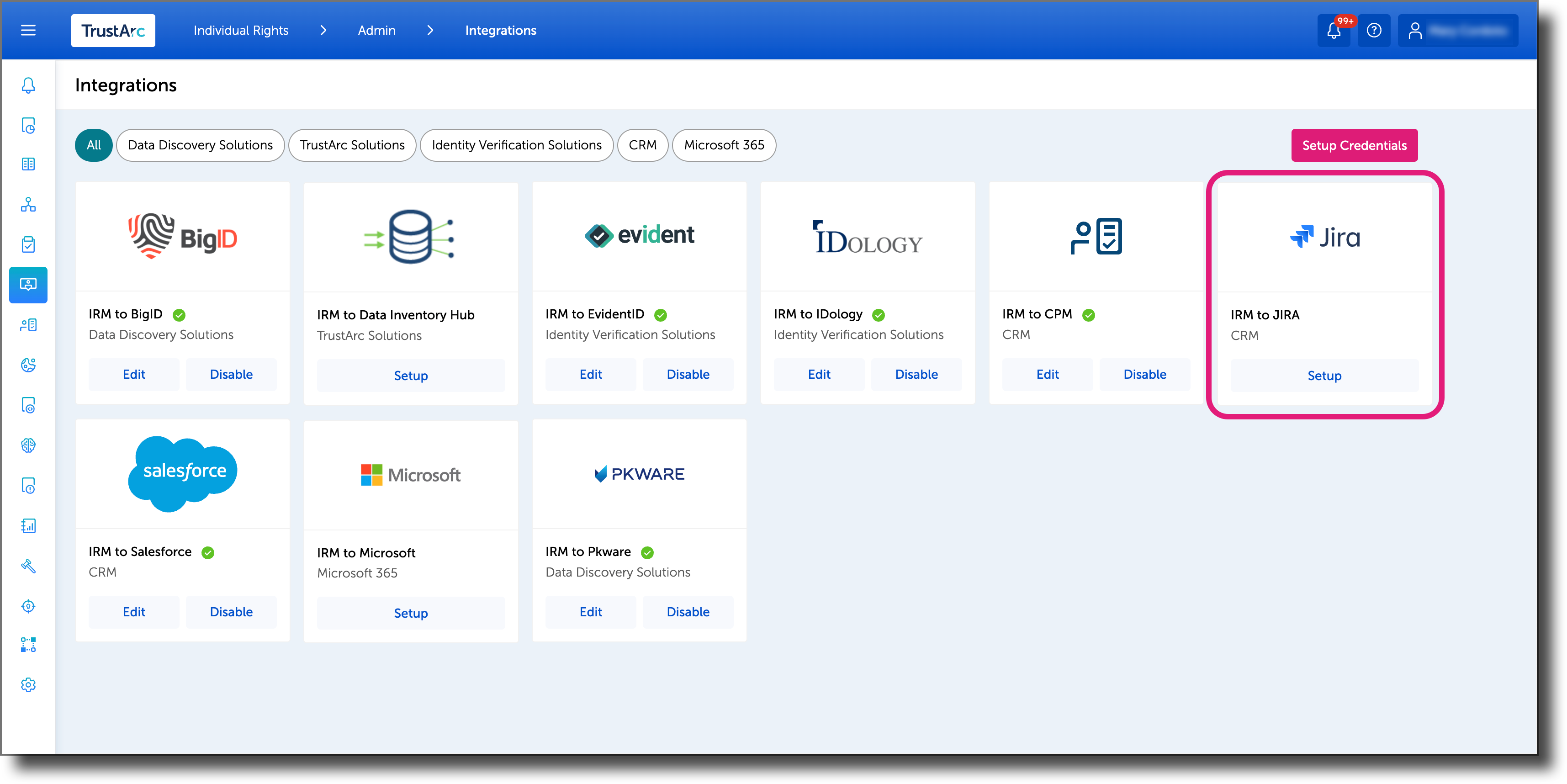 JIRA Integration TrustArc
