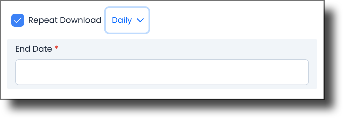 Daily repeat download option