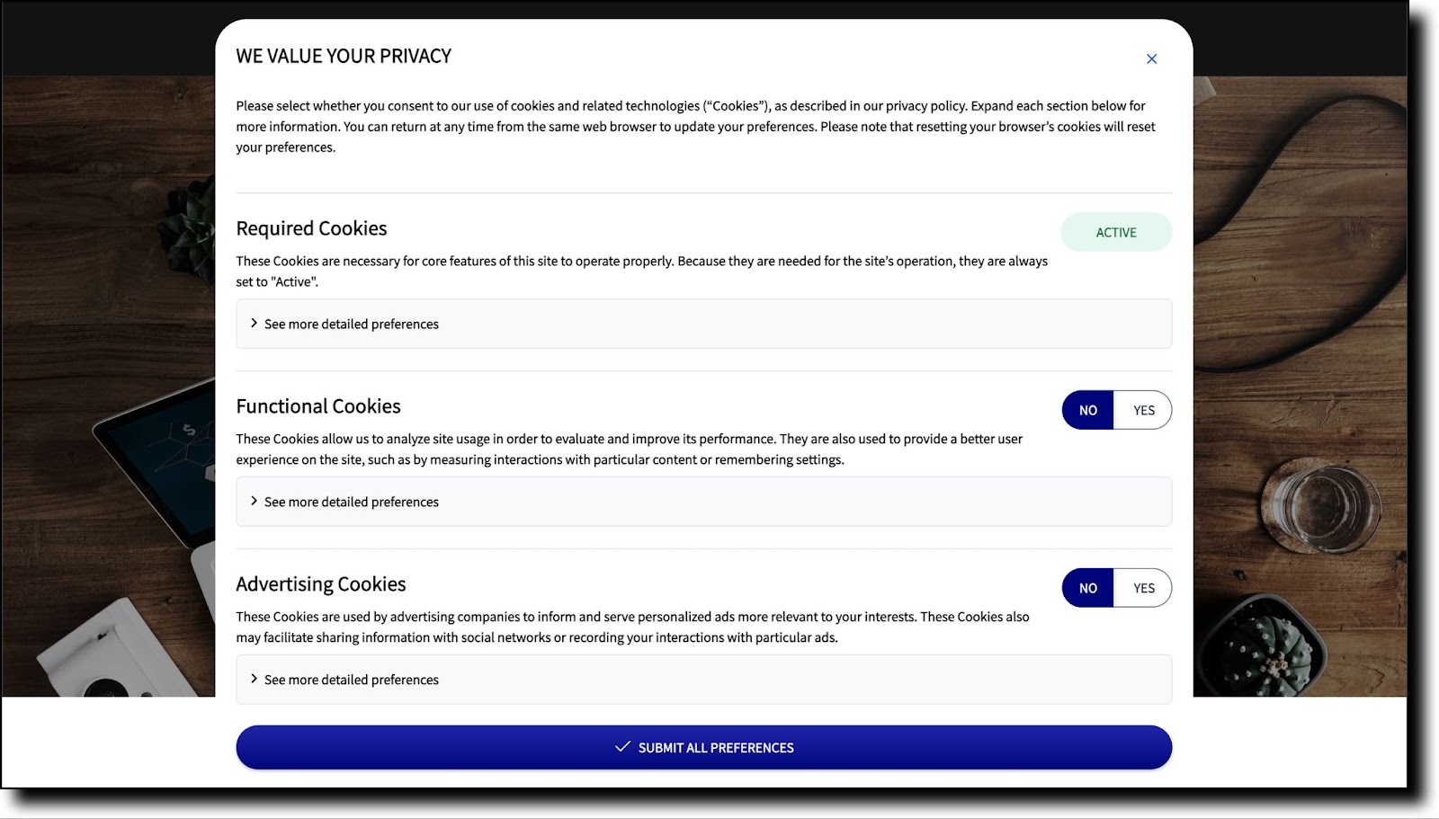 Cookie Preferences link visible in site navigation