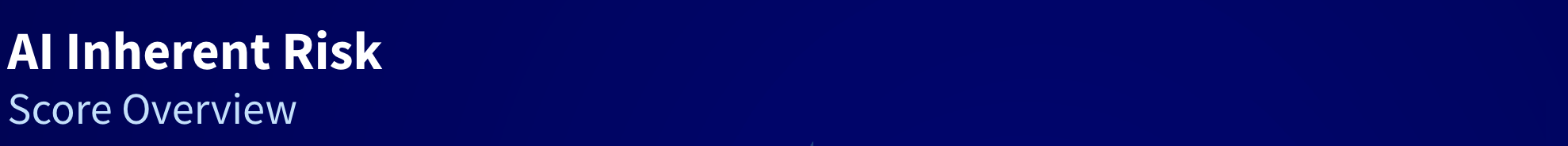 AI inherent risk score banner graphic