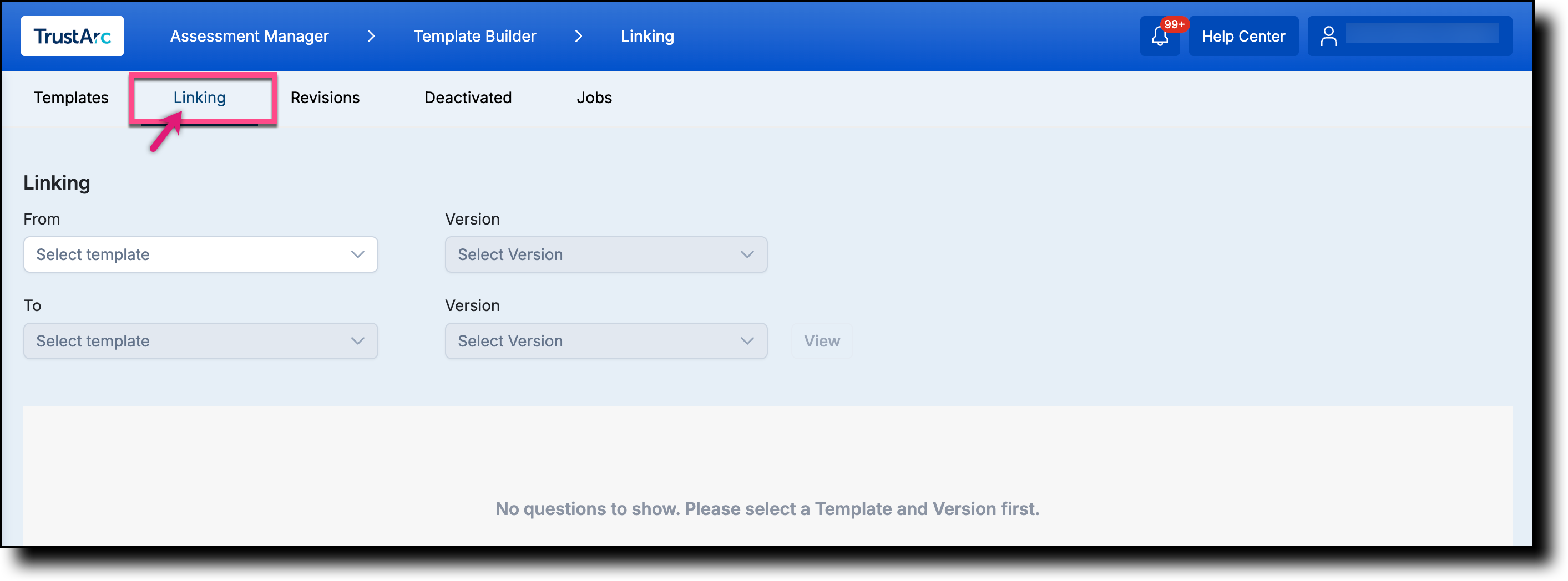 Mapping questions from two different templates or from one template ...