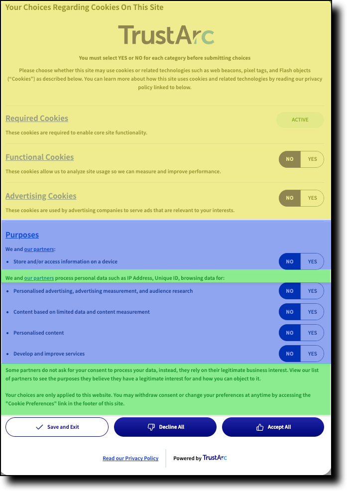 Updated IAB Expressed design aligning with WCAG 2.2 standard