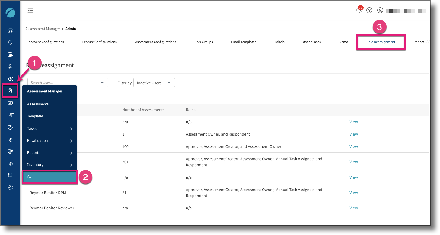 Reassigning Assessment Roles/Tasks in Bulk – TrustArc